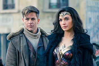 Wonder Woman, Gal Gadot, Chris Pine, Couple HD wallpaper
