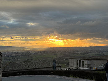 Italy Sunset, sky, sunset, Assisi, Italy, graphy, landscape HD wallpaper