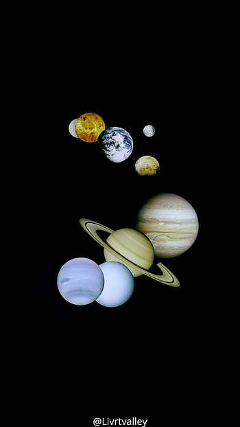 Solar system, universe, solarsystem, nineplanets, space HD phone wallpaper