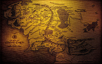 Lord of the Rings Map, , Background HD wallpaper