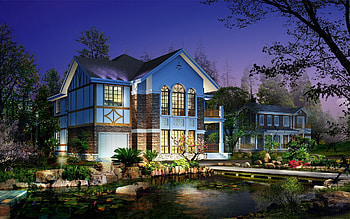 3D house model, Realistic rendering, Immersive experience, Intricate details HD wallpaper
