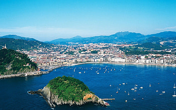 Cities, Sea, Building, Ocean, Greens, Island, San Sebastian HD wallpaper