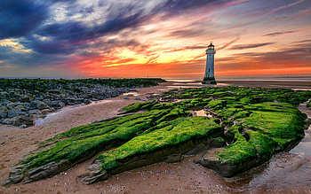 New Brighton, Lighthouses HD wallpaper