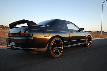 nissan skyline gt-r r32 coupe black japan drift jdm nissan skyline jeet - HD wallpaper