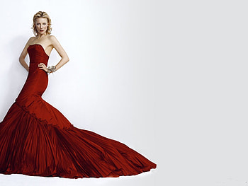 Cate blanchett, von, white, blonde, red, , dress HD wallpaper