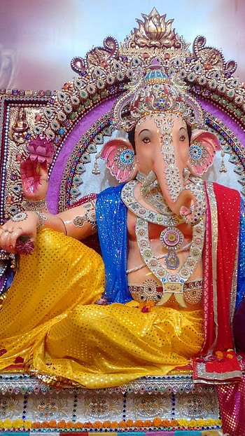 Ganpati , Big Statue, Ganesha HD phone wallpaper
