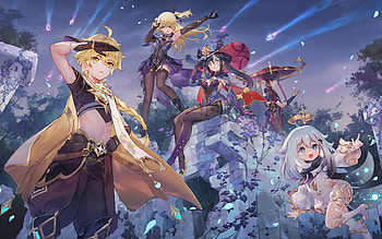 Genshin Impact 2021, Epic RPG adventure, Breathtaking views, Immersive world HD wallpaper