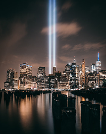 Brooklyn, New York, cityscape, night HD phone wallpaper