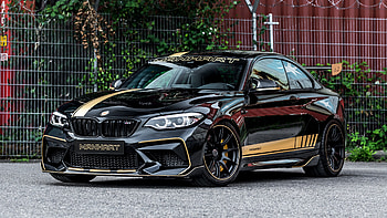 Manhart BMW, gold, tuned, germany, black HD wallpaper