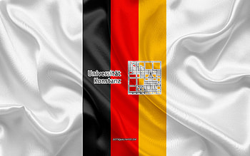 University of Konstanz Emblem, German Flag, University of Konstanz logo, Konstanz, Germany, University of Konstanz HD wallpaper