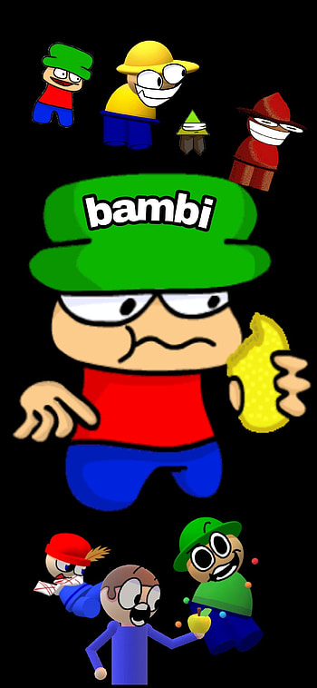 Bambi, caricatura, verde HD phone wallpaper