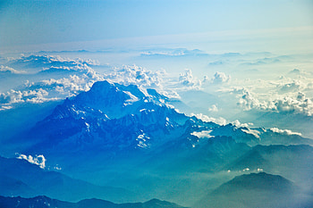 Snowy Mountains Clouds , mountains, snow, clouds, nature HD wallpaper
