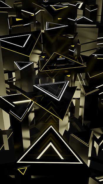 Structure, 3D, Shape, Shapes, Volume, Triangles HD phone wallpaper