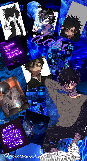 Dabi, blue, mha, bnha, cute, anime HD phone wallpaper