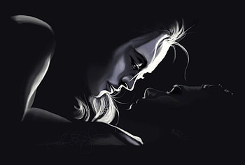 passion, couple, black, love HD wallpaper