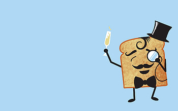 Vector, Hat, Sandwich, Monocle HD wallpaper