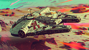 Stunning Star Wars Millennium Falcon, Star Wars, Millennium Falcon, spaceship, Science Fiction, space travel HD wallpaper