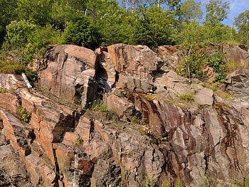 Road Side Rock Cut, graphy, Trees, Nature, Road Side, Rock Cut HD wallpaper