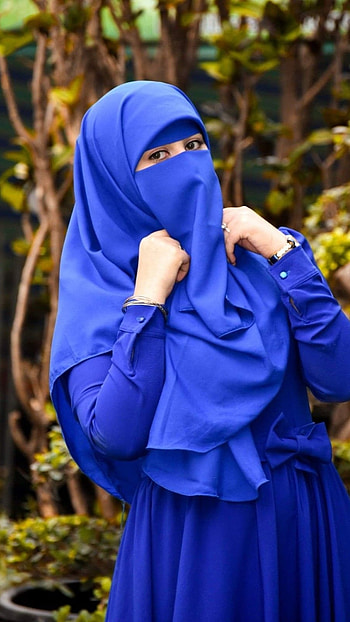 Muslim Girl , Blue Gurkha HD phone wallpaper