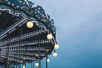 Miscellanea, Miscellaneous, Vintage, Illumination, Attraction, Lighting, Carousel HD wallpaper