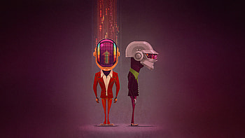 Daft Punk Robotic , daft-punk, music, helmet HD wallpaper