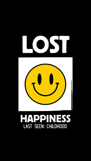 Lost, sayings, emoji, happy, smiley HD phone wallpaper