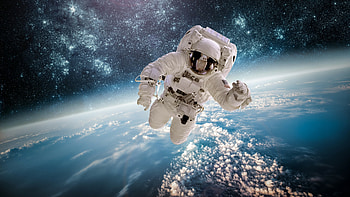 Space, Astronauts HD wallpaper