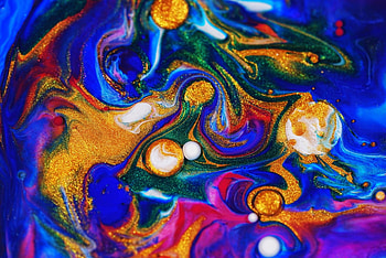 Sweet galaxy, colorful, blue, sweet, galaxy, skin, dot, ruslan khasanov, pink, abstract, yellow, texture HD wallpaper