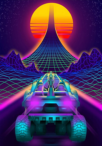 Outrun the Sun, halo_3, halo_combat_evolved, cyberpunk, retrowave, Halo_Infinite, synthwave, halo, warthog, halo_2, vaporwave HD phone wallpaper