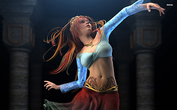 Belly Dancer, dancer, abstract, fantasy HD wallpaper