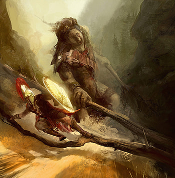 Cyclop, Martin Treschl, Artistic creation, Digital art HD phone wallpaper