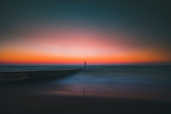 Nature, Sea, Horizon, Pier, Lighthouse HD wallpaper
