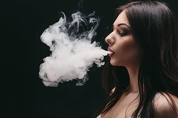 Smoke Girl Dark Hairs, girls, smoke HD wallpaper