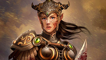 ELF WARRIOR GIRL, knight, girl, elf, warrior, armor HD wallpaper