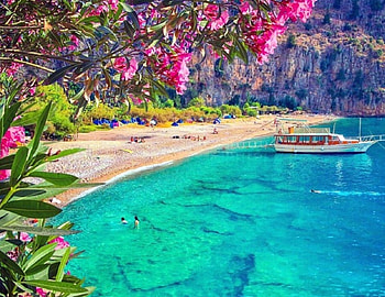 Paradise Beach, seaside, sea, beaches, attractions in dreams, paradise, summer, love four seasons, boats, nature HD wallpaper
