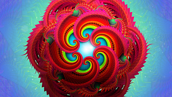 Fractals, radial, abstract HD wallpaper