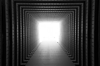 Architecture, Shine, Light, Minimalism, Corridor, Symmetry, Perspective, Prospect, Geometry HD wallpaper