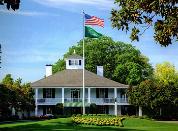 A of the club house at Augusta National Golf Club. HD wallpaper