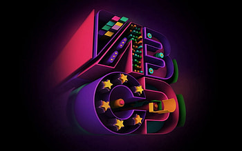Shine, Light, 3D, Letters, Render HD wallpaper
