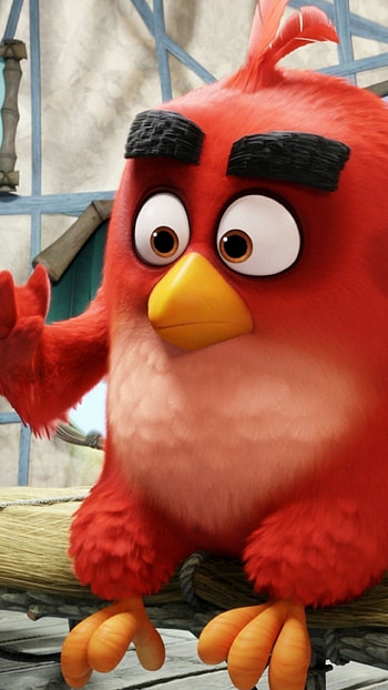 Angry Birds, Red Bird, Cartoon HD phone wallpaper