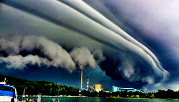 Storm Over West Michigan, West Michigan, Storm, Nature, Ominous, Clouds, Sky HD wallpaper