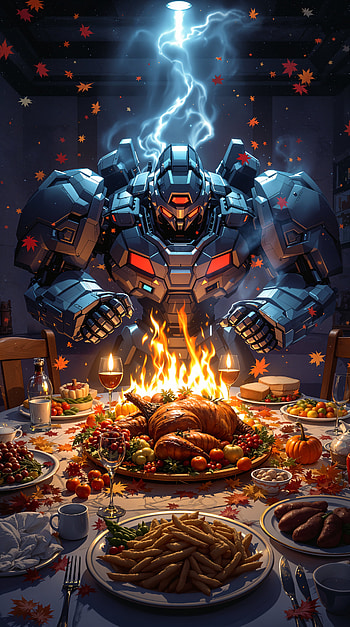 Thanksgiving Feast: A Dynamic , Thanksgiving, fire, Autumn HD phone wallpaper