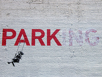 Graffiti, the park, the artist Banksy and . HD wallpaper