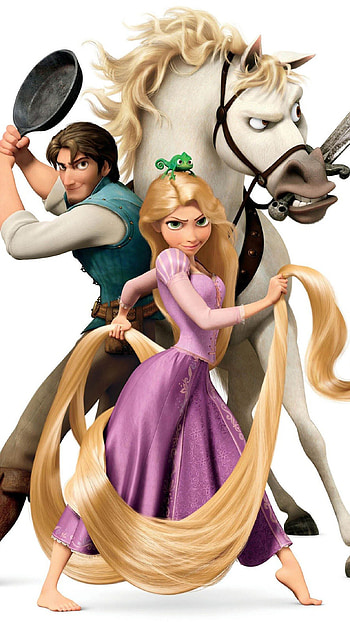 Tangled, Adventure trio, for , High-quality HD phone wallpaper