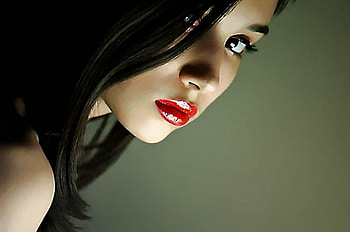 cool pics, eyes, cool, woman, red HD wallpaper