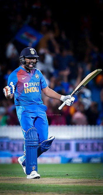 Rohit Sharma, sports_equipment, sports_jersey, Kohliception, Rohit_Sharma HD phone wallpaper