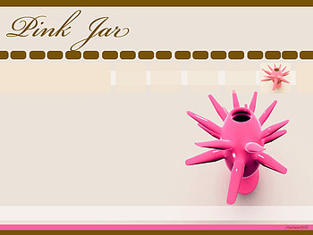 Pink Jar !!!, pink, jar, abstract, 3d-art HD wallpaper