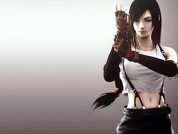 tifa, fighter, gal, long hair, beauty HD wallpaper