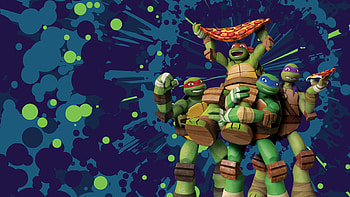 Teenage Mutant Ninja Turtles — Quad : Pizza Power, Teenage Mutant Ninja Turtles HD wallpaper