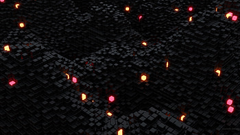 Blender 3D Black Cubes Geometric Abstraction Abstract HD wallpaper